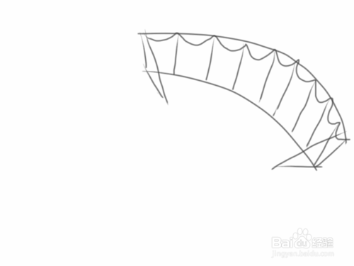 滑翔伞的简笔画怎么画