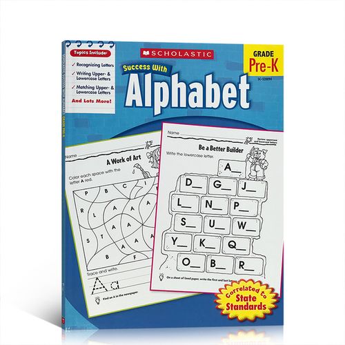 灰犀牛格雷英文原版scholastic success with alphabet 学乐成功系列