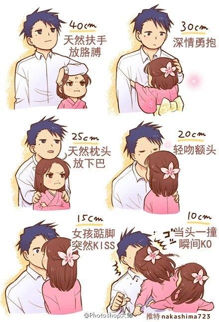 最萌的情侣身高差