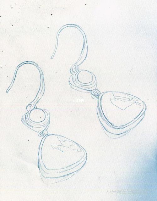 手绘-古风耳坠_古风_耳坠_手绘_耳环_绘画_画画_寻找小红书绘画大神