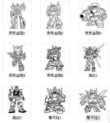 头号玩家高达简笔画