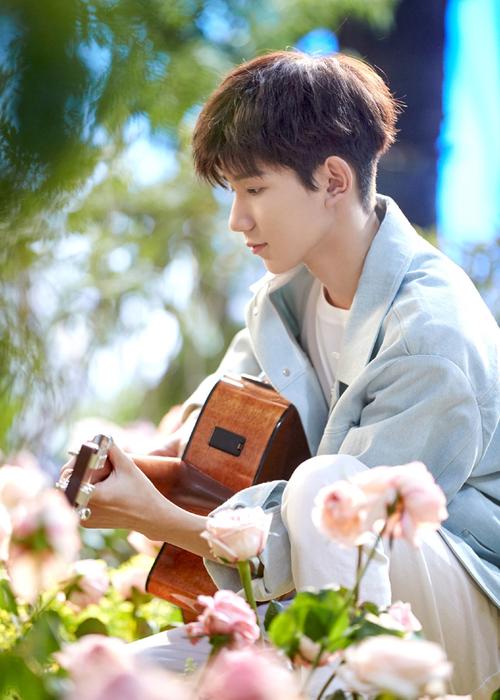 王源帅气迷人花海写真图片39