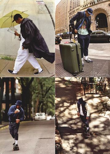 nike logo袜子配adidas 鞋,《popeye》没有什么不敢玩的.