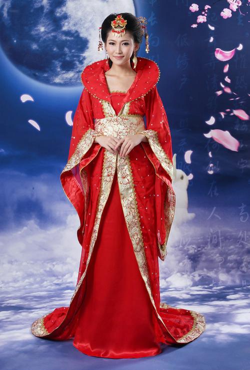 2013新款舞台表演服民族服 贵妃 唐服 宫廷服娘娘服皇后古装剧服