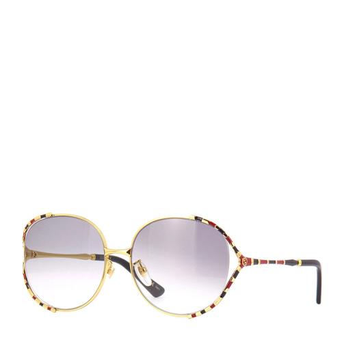 gucci/古驰太阳镜女士金属框时尚大框墨镜倪妮明星同款防紫外线眼镜gg