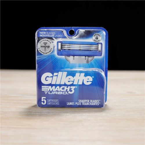包邮 吉列gillette mach3 turbo 手动剃须刀锋速3突破刀头刀片 5个装