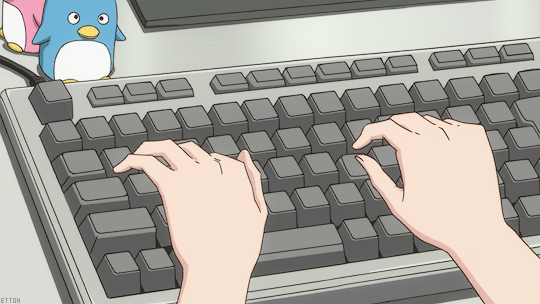 卡通gif动漫gif敲键盘gif电脑gif