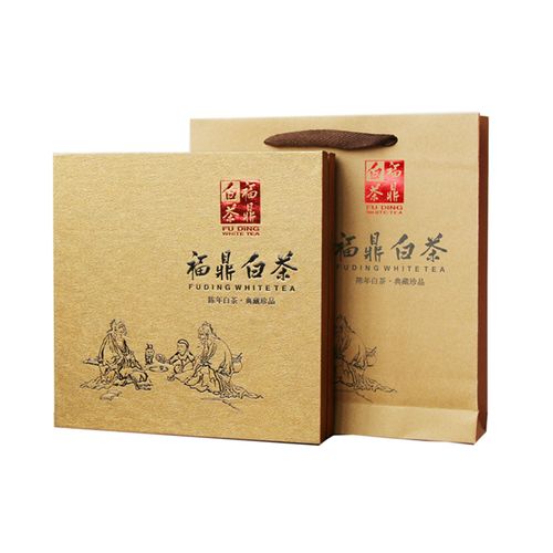 厂家直销茶叶盒 福鼎白茶礼盒 普洱茶饼盒可用357克牛皮纸茶盒