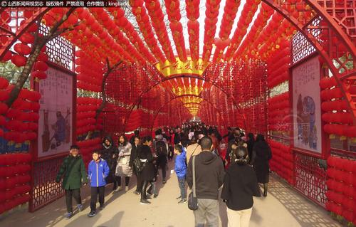 山西太原:春节庙会年味浓