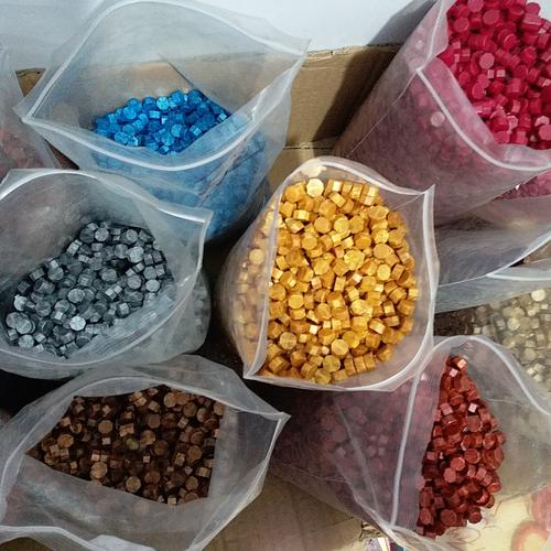 新款超值疯抢八边火漆蜡粒颗粒一斤1500粒复古封蜡信封文件封口蜡