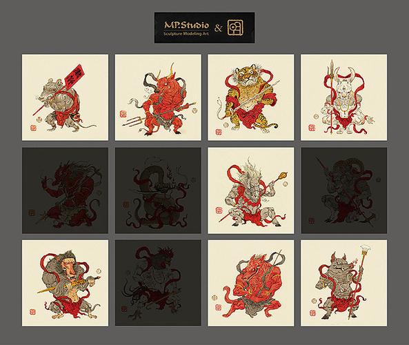 mp studio & 明子 十二生肖神兽之《灵动望月仙》|手