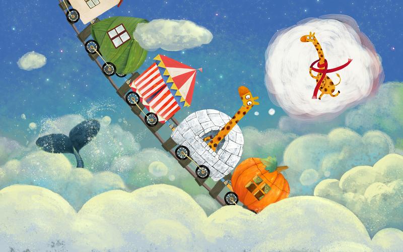 开往春天的小火车|插画|儿童插画|月光下的懒猫 - 原创作品 - 站酷