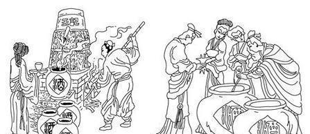 古人喝酒的简笔画简笔画