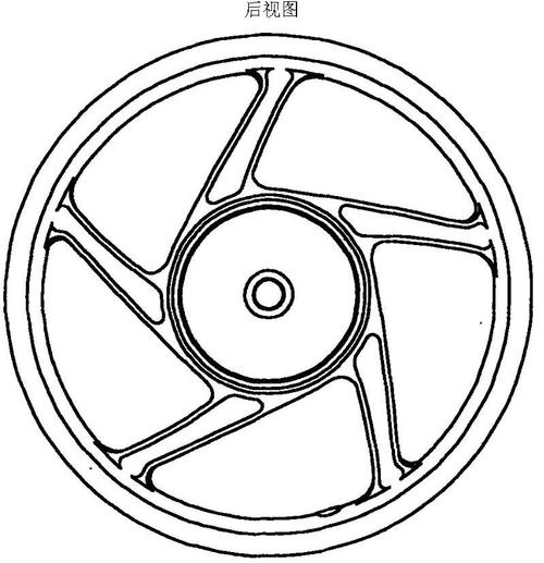 二轮车轮毂(lmc520-2鼓刹后轮)
