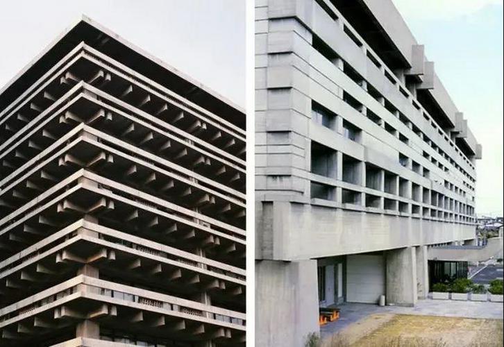 从香川县厅舍(左)到仓敷市厅舍(右)