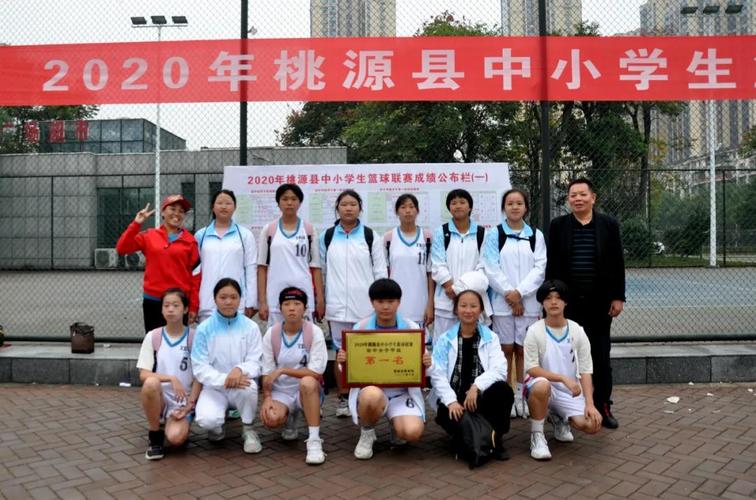 桃源县文昌中学在全县2020年中小学生篮球赛中男女队双双夺冠