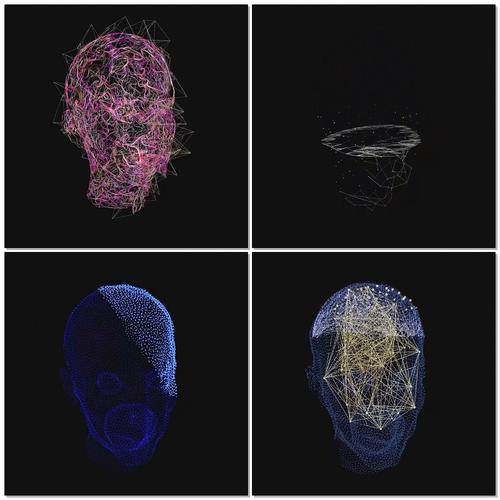 粒子线条科技人物头像