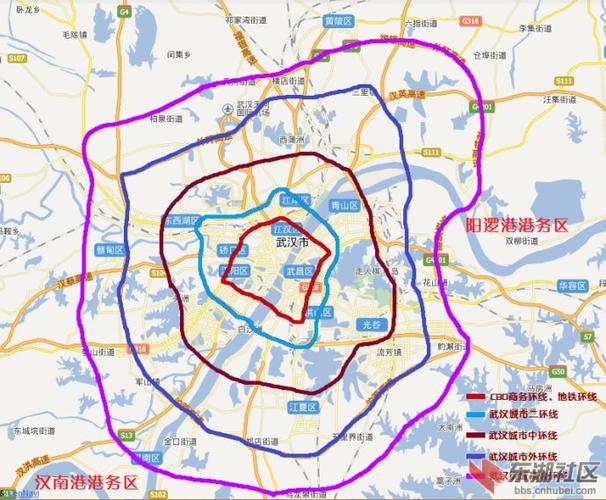 武汉环交通图