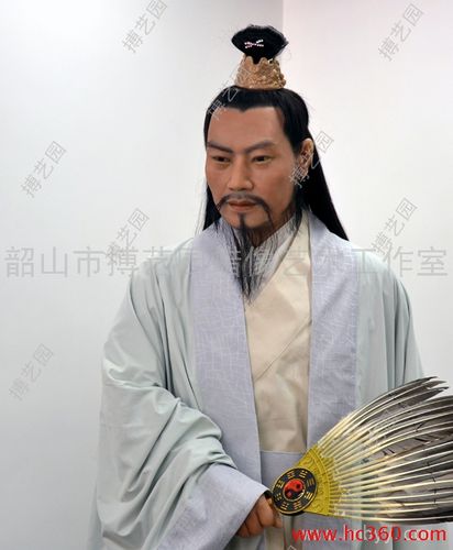 供应搏艺园名人蜡像诸葛亮蜡像