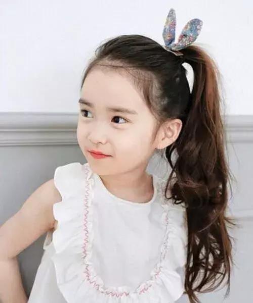 小女孩发型设计,儿童发型女生长发发型