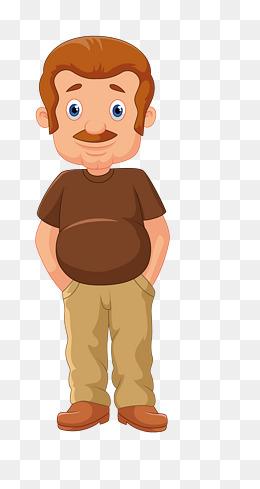 微笑中年人半身像