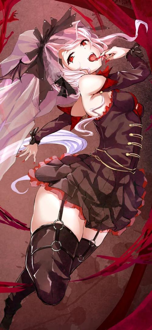 二次元动漫壁纸白毛长腿女王这气势一般妹子学不来