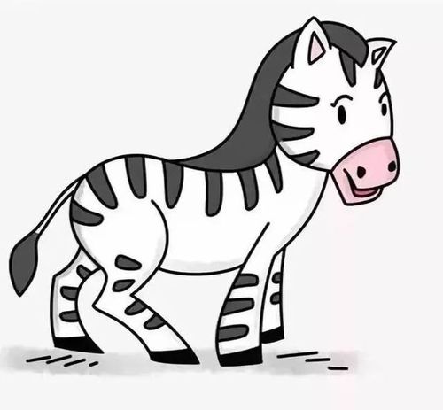 斑马简笔画大全大图