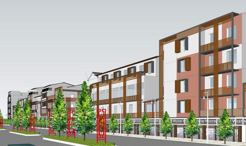 乡镇街道改造su模型