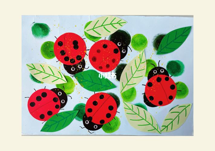 创意儿童画《七星瓢虫》_儿童画_创意儿童画_人文_绘画