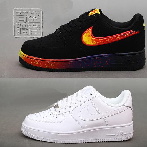 正品耐克男鞋 nike air force1 经典全白空军一号板鞋 488298-078
