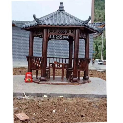 树脂瓦六角凉亭景观六角亭子六角凉亭厂家现货华鑫