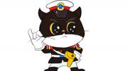 可爱的q版黑猫警长儿童亲子简笔画
