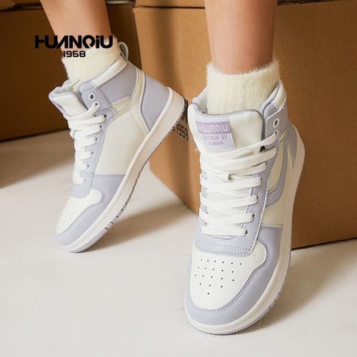 环球2020秋冬季新款百搭aj女鞋子运动鞋二棉加绒高帮