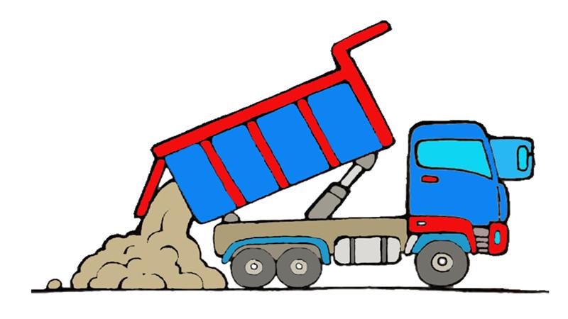 翻斗车怎么画 - 简笔画 - 懂得