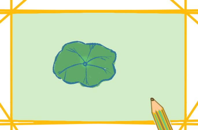 兴趣爱好 学画画 简笔画荷叶的表面附着无数个微米级的蜡质乳突结构.