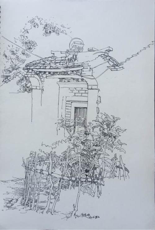 简笔画 手绘 素描 线稿 506750 竖版 竖屏