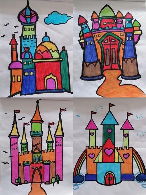 《梦中的童话城堡》简直太美了,不愧是孩子们口中的画画艺术家,给马