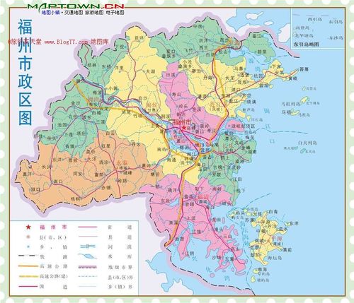 福州市五区划分地图