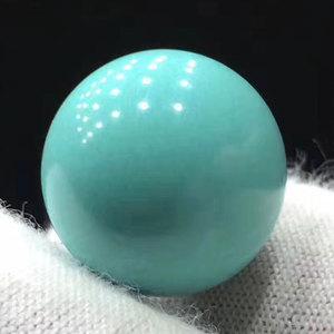 湖北十堰天然原矿绿松石圆珠高瓷高绿无优化隔珠散珠配饰乌兰花