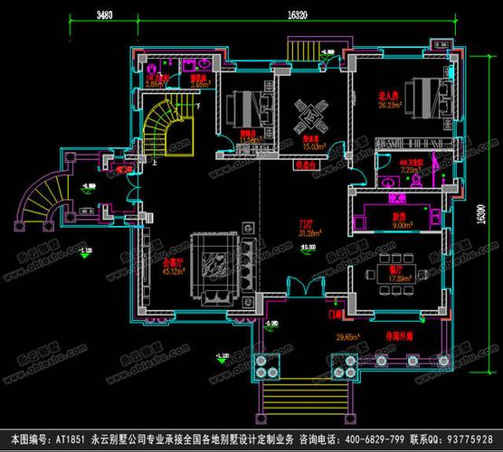 干挂石材高端别墅设计图,150万打造,堪比城里豪宅