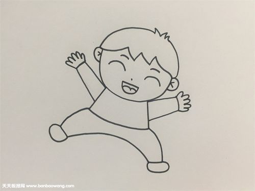 简单的小孩怎么画