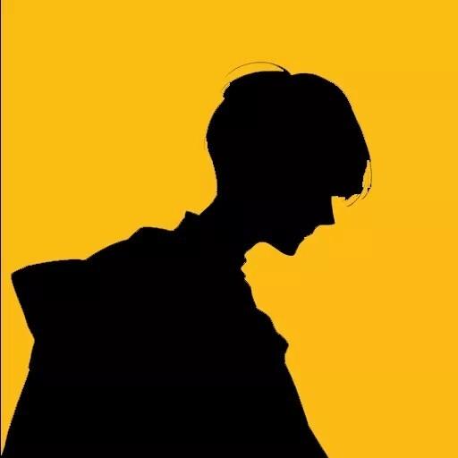 影子 黄色头像 情侣头像 男生头像 女生头像