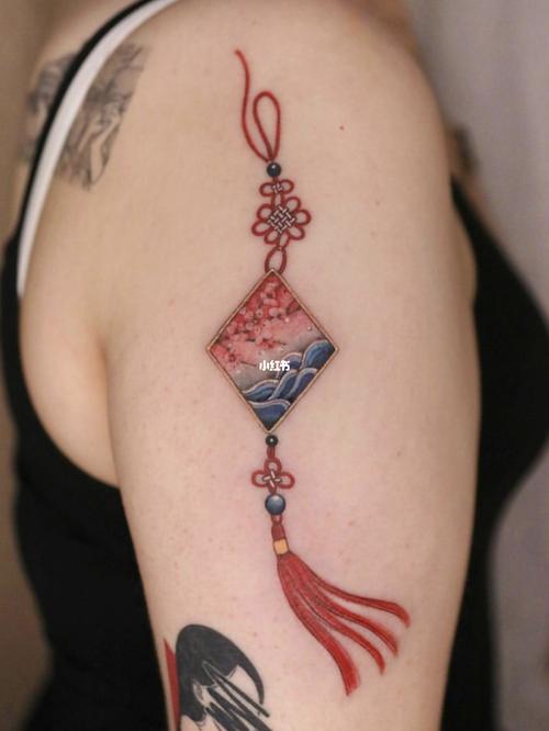 纹身分享|中国结_纹身_中国风_ins_韩国_风景_纹身也清新_美妆_彩妆