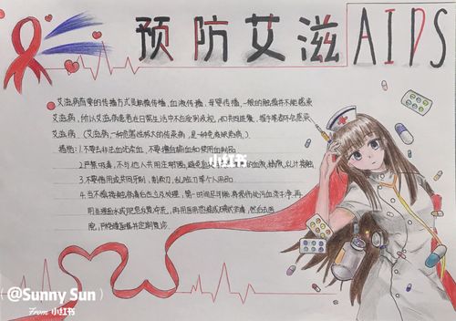 预防艾滋手抄报_手抄报_人文_阅读