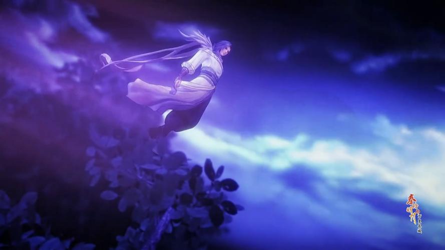 秦时明月中白凤站在树上的图片,远距离的即可