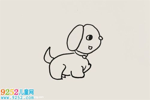 怎么画小狗简单画法 小狗简笔画,小狗简单画法教程