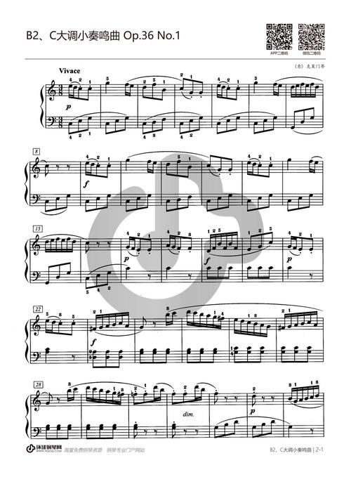 c大调小奏鸣曲 op.36 no.