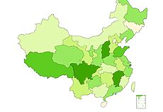 绿色中国地图flash