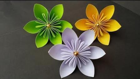 郁金香的折法 折纸花大全图解 简单又漂亮的立体手工纸花