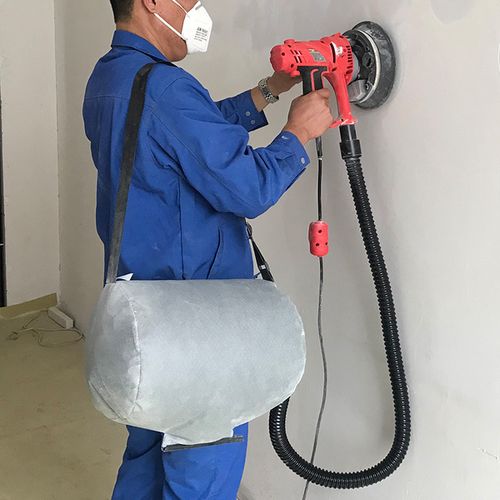 普力捷墙面打磨机腻子电动砂纸机无尘自吸多功能无死角墙壁磨墙机